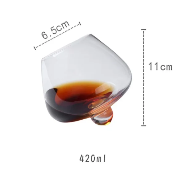 2Pcs Irregular Whiskey Glass Vintage Brandy Cocktail Beer Tumbler Glass Cup Bar Drinkware Glass Coffe Wine Mug Rum Cup - Image 4