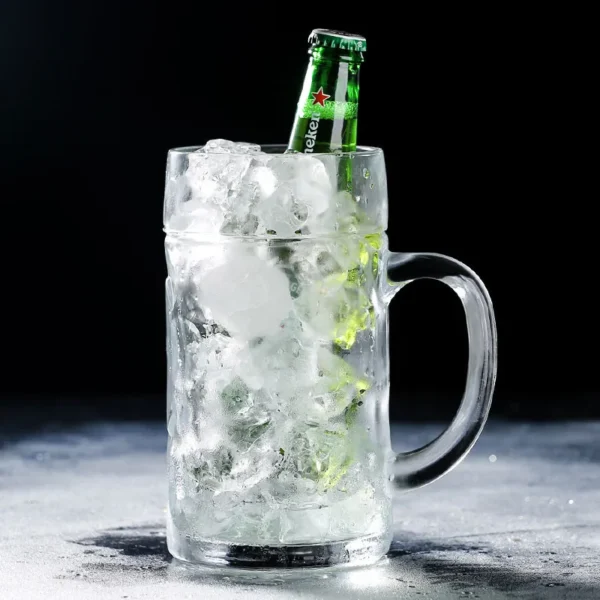 1L Beer Glass Large Capacity Thick Beer Mug Water Crystal Glass Cup Transparent with Handle for Club Bar Party Home - Image 6