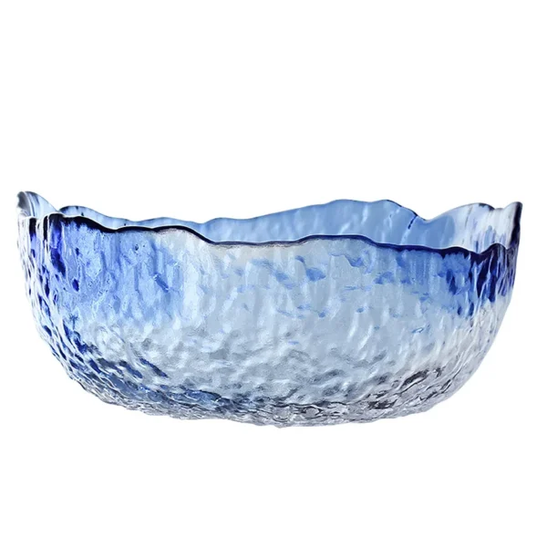 Japanese Large Transparent Glass Bowl Household Salad Shaped Dessert Bowl Heatproof Soup Bowl Large Bowl Tableware - Image 5