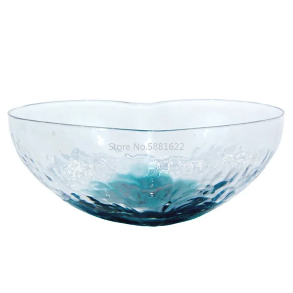 Fruit Salad Transparent Heart Shaped Crystal Glass Bowl Colorful Dessert Bowl P7Ding - Image 6