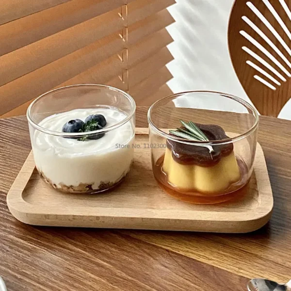 270ml Glass Bowl Small Mini Dessert Pudding Serving Prep Cups Salad Clear Dip Ramekins Charcuterie Sauce Rice Cup - Image 3