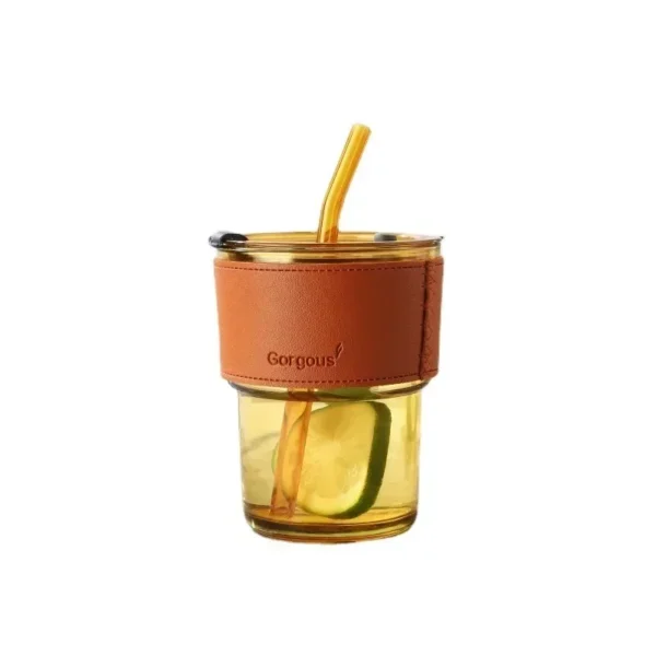 Internet Celebrity Bamboo Cup Ins Wind Straw Coffee Cup Gift Glass Water CupI - Image 3