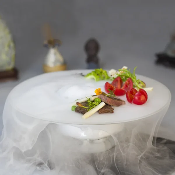 Innovative UFO Dry Ice Glass Tableware, Luxury Hotel Dishes, Salad Bowls, Molecular Food Dishes, Artistic Definition Tableware - Image 3