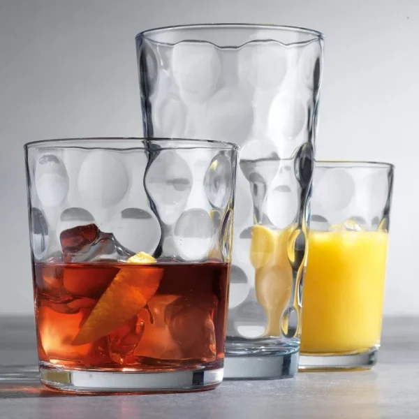 Glassware18 Piece Mixed Drinkware. Set of 6 Glass Tumblers 17 oz., Set of 6 Rock 13 oz. and Set of 6 Juice 7 oz Glass Cups - Image 2