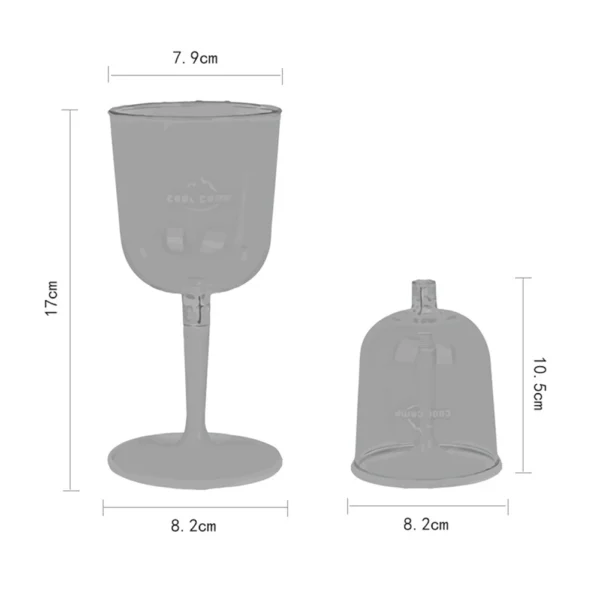 Collapsible Wine Glasses for Travel Portable Detachable Plastic Wine Glass Lightweight Anti-fall Cocktail Cup for Party Picnic - Image 6