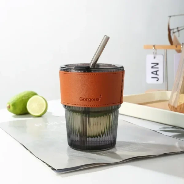 Internet Celebrity Bamboo Cup Ins Wind Straw Coffee Cup Gift Glass Water CupI - Image 6