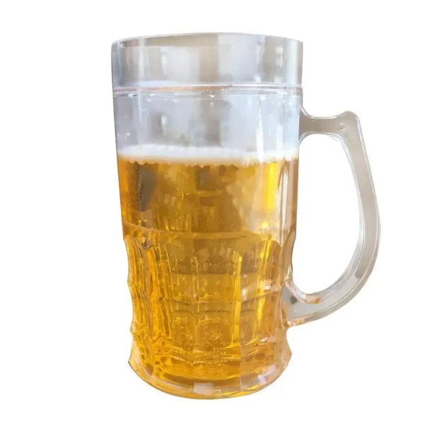 450ml Creative Cool Double Mezzanine Summer Fake Beer Glass Thickened Cup With Handgrip Transparent Beer Mugs Teasing Supplies - Image 6