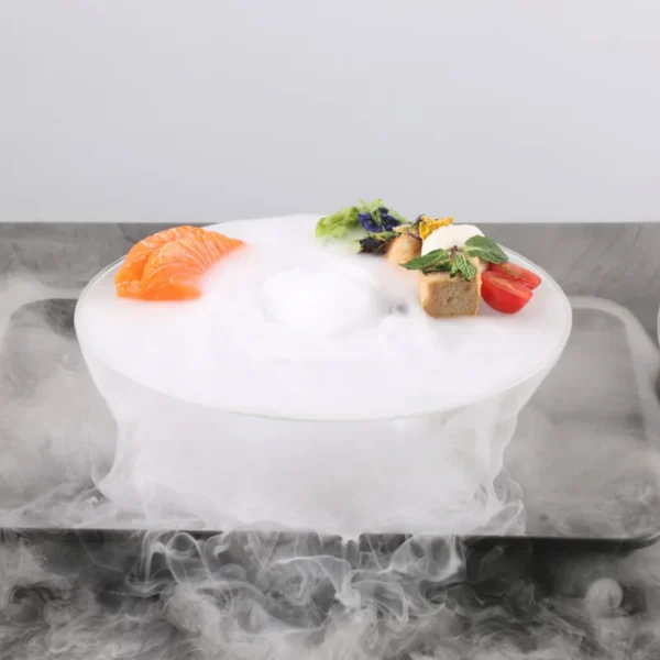 Innovative UFO Dry Ice Glass Tableware, Luxury Hotel Dishes, Salad Bowls, Molecular Food Dishes, Artistic Definition Tableware - Image 2