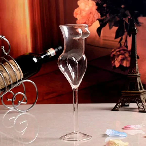 1PC Women Body Shape Red Wine Glass Goblet Party Wine Mug Cocktail Glasses Bar Club Beauty Goblet Glass Naked Girl Cup - Image 5