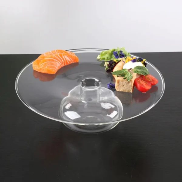 Innovative UFO Dry Ice Glass Tableware, Luxury Hotel Dishes, Salad Bowls, Molecular Food Dishes, Artistic Definition Tableware - Image 6