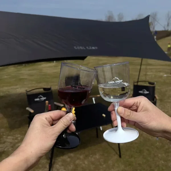 Detachable Red Wine Glass Portable Plastic Transparent Champagne Glass Food-grade Outdoor Camping for Outdoor BBQs Parties - Image 4