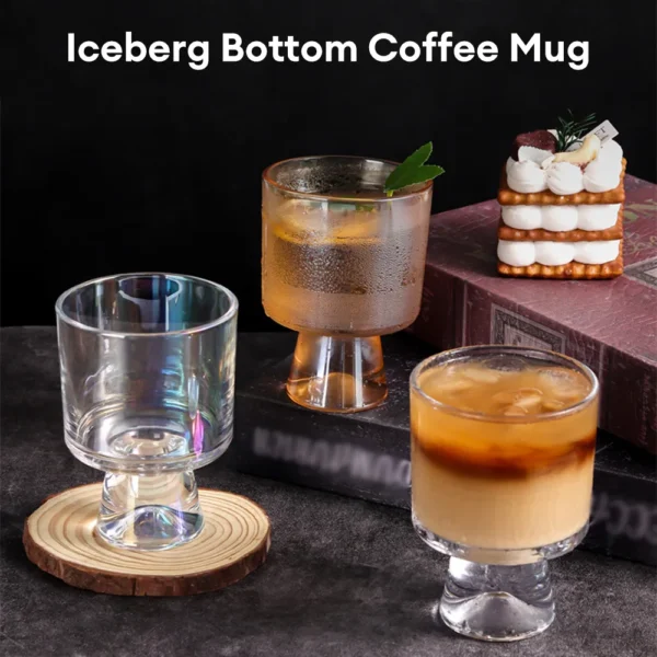 Ice Coffee Cups Wine Ice Beer Cup Cocktail Glasses Drinkware Transparent Tea Set Heat Resistant Glassware Glass Cup