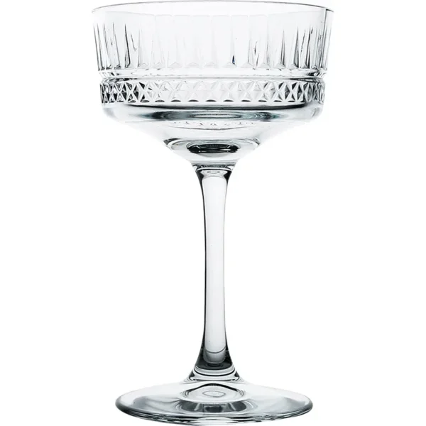 European-style carved wide-mouth champagne glass Martini home dessert wine cocktail - Image 2