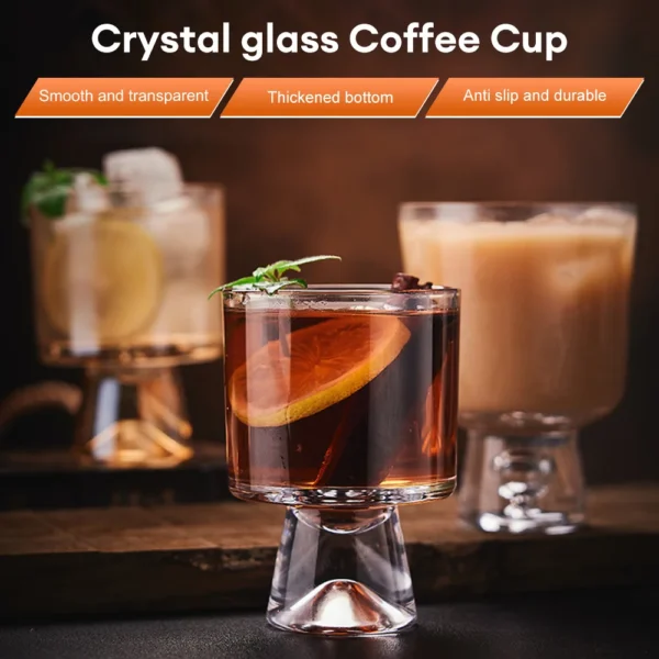 Ice Coffee Cups Wine Ice Beer Cup Cocktail Glasses Drinkware Transparent Tea Set Heat Resistant Glassware Glass Cup - Image 4