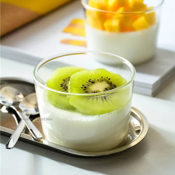 1PCS Glass Bowl Small Mini Serving Dessert Pudding Prep Cups Salad Clear Dip Ramekins Charcuterie Sauce Rice Cup - Image 2