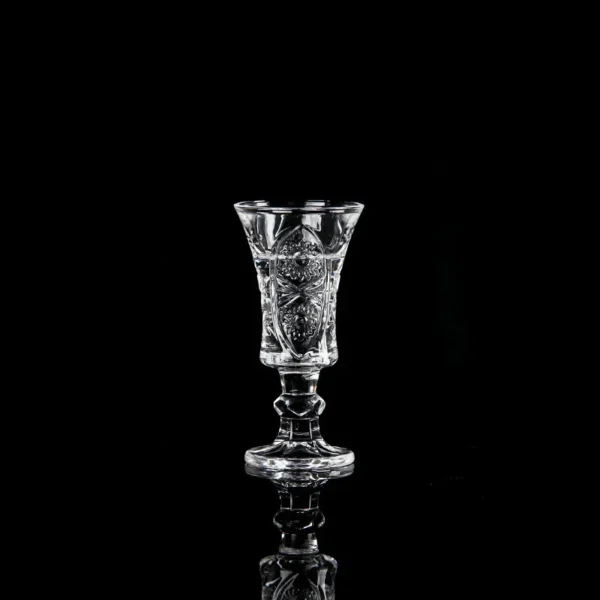 6pcs/Set Whisky Brandy Small Cup Chinese Style White Spirit Glasses 34ml Glass Crystal Goblet for Family Party Night Bar - Image 4