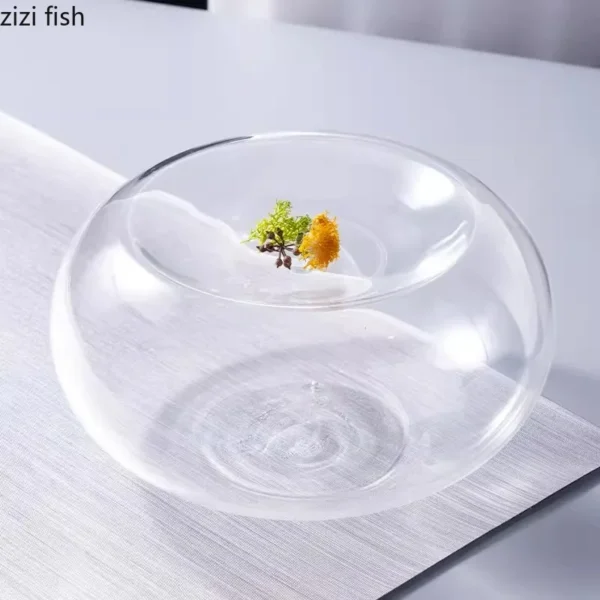 Creative Transparent Double Sided Glass Bowl Restaurant Dessert Bowl Snack Bowl Fruit Bowls Dim Sum Bowls Specialty Tableware - Image 4