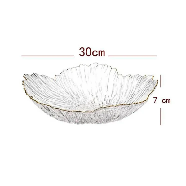 Fruit Bowl Round Room Decor Multipurpose Serving Pieces Food Storage Basket Glass Fruit Plate Bowl for Kitchen Dining Room Home - Image 6