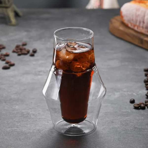 New Creative Double-layer Glass Cup Espresso Coffee Cup Anti-scalding Milk Party Brandy Wine Teacup Mug 120/250/335ml - Image 3