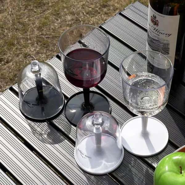 Collapsible Wine Glasses for Travel Portable Detachable Plastic Wine Glass Lightweight Anti-fall Cocktail Cup for Party Picnic - Image 4