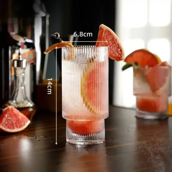 Fashionable, elegant, transparent cocktail bar, milk cup, coffee cup, stackable glassware, golf ball, party glass cup - Image 5