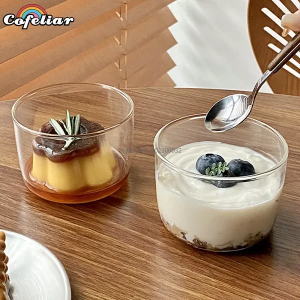 270ml Glass Bowl Small Mini Dessert Pudding Serving Prep Cups Salad Clear Dip Ramekins Charcuterie Sauce Rice Cup