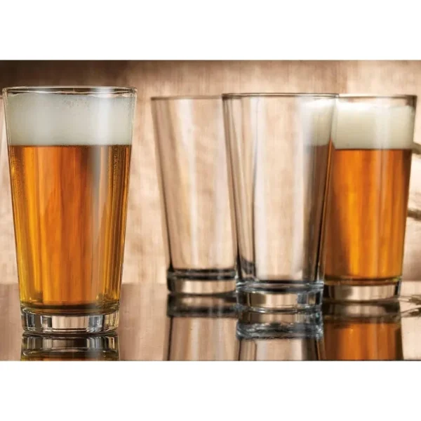 Drinking Glasses Set Of 16, 8 Glasses (17oz.), 8 Rocks Glass Cups (13 oz) Beer Glasses, Water, Juice. - Image 4